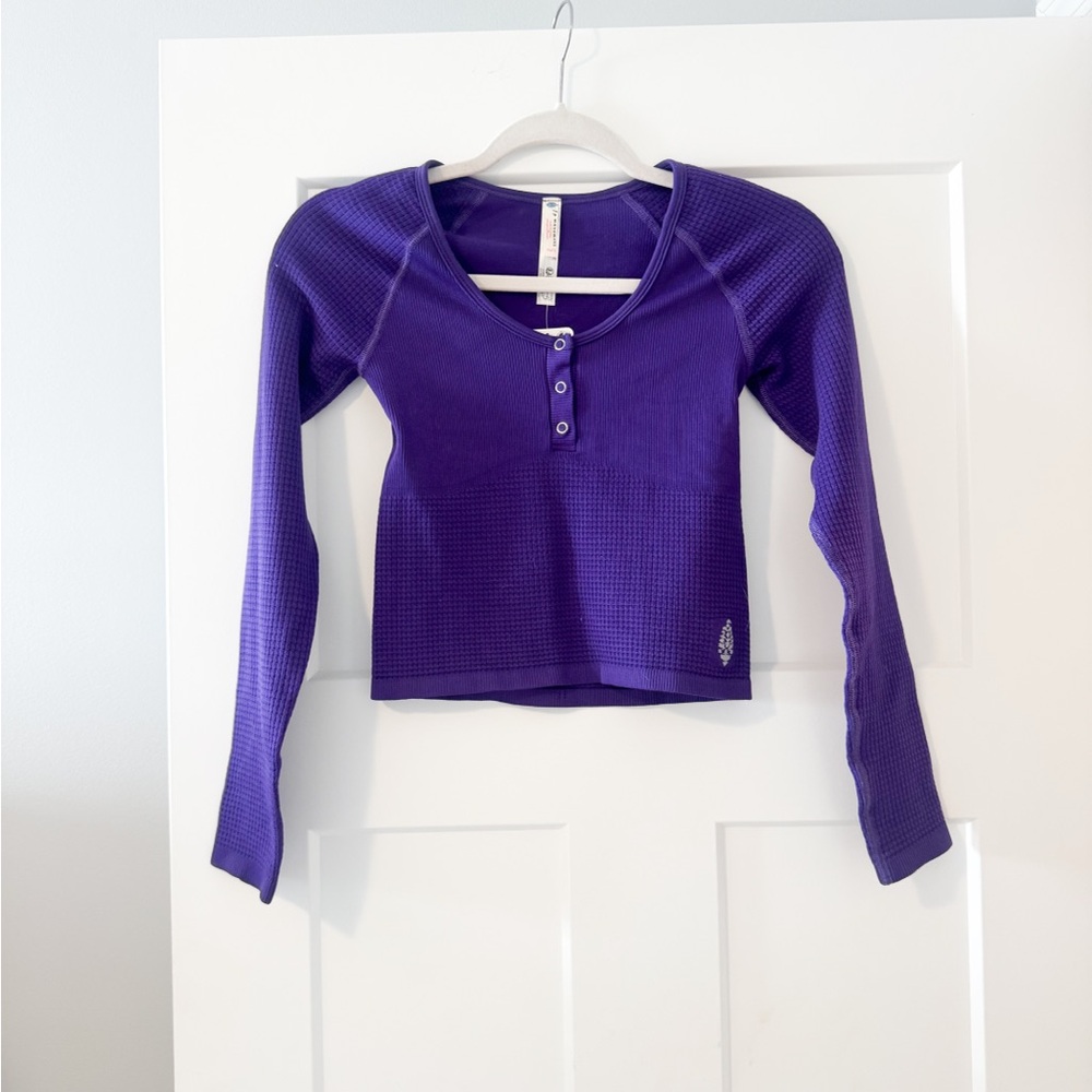 FP Movement by Free People Vivid Purple Long Sleeve Tee